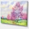 Designart - Purple Spring Landscape - Floral Art Canvas Print